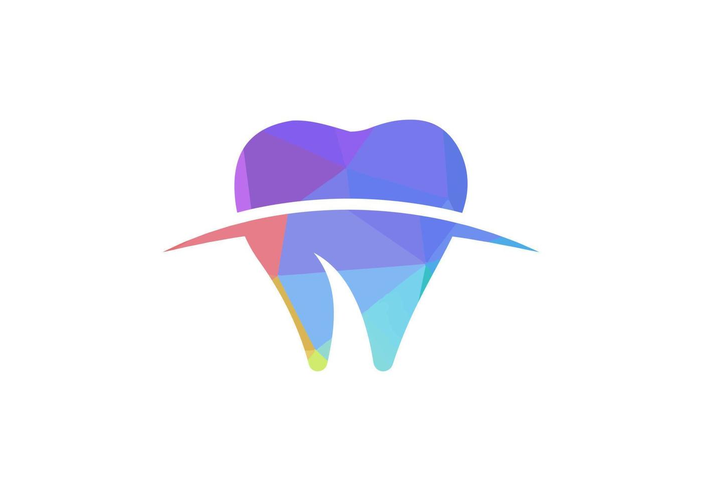 modelo de logotipo de clínica odontológica, vetor de designs de logotipo de atendimento odontológico, logotipo de dente de saúde