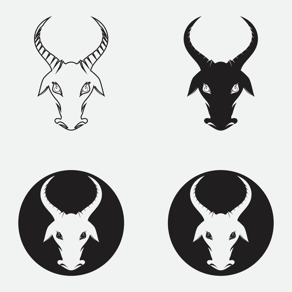 ilustrações vetoriais de logotipo de antílope logotipo de ícone de design vetor