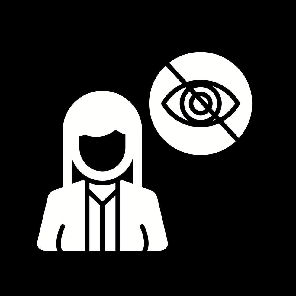 ícone de vetor cego