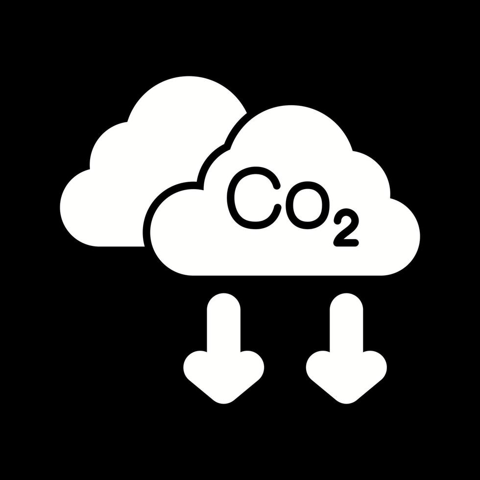 ícone de vetor de co2