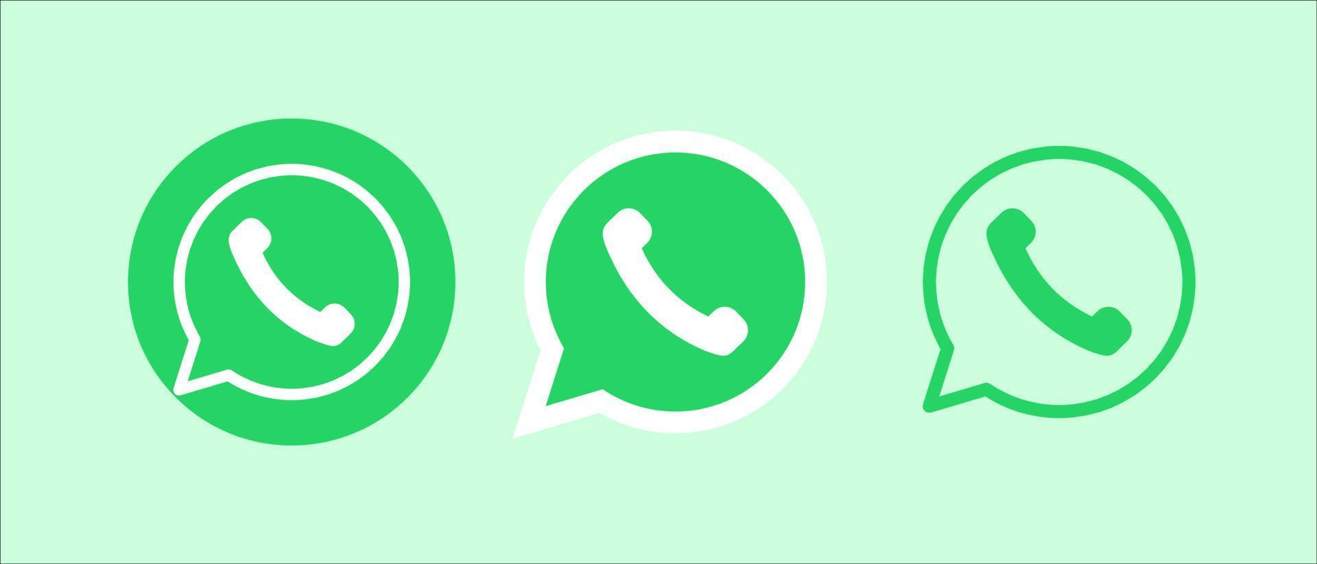 logotipo do ícone do whatsapp vetor