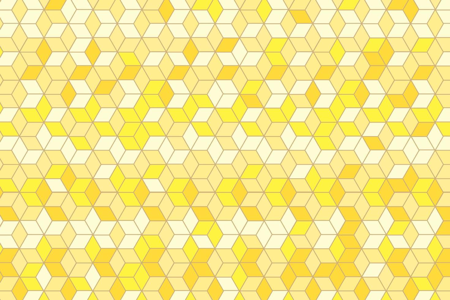 padrão com elementos geométricos em tons de amarelo escuro a claro, fundo abstrato, padrão vetorial para design vetor