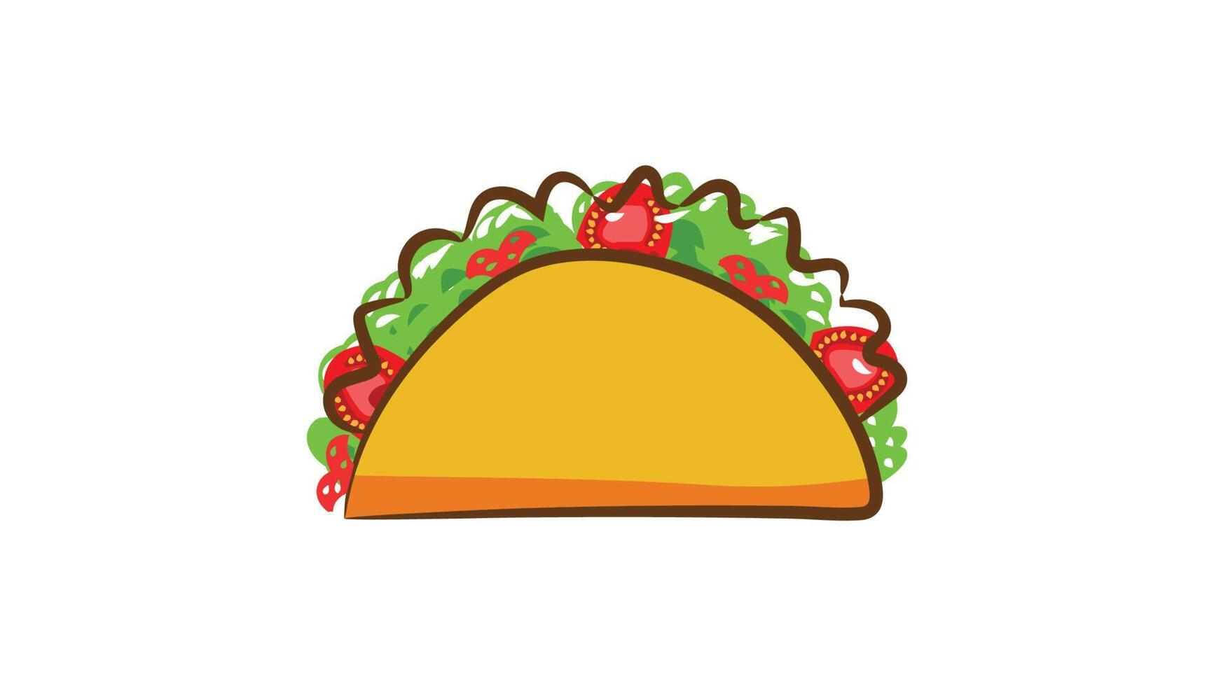 desenho vetorial de tacos mexicanos desenhados à mão vetor