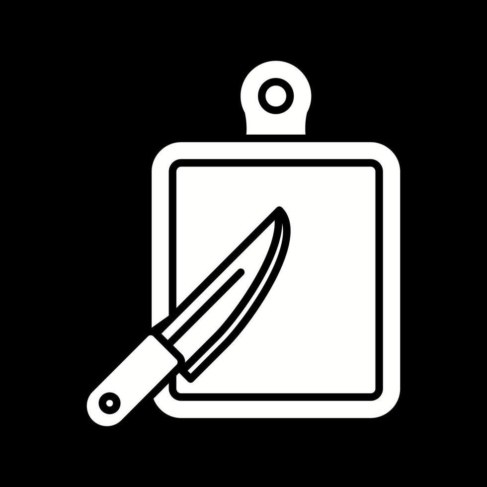 ícone de vetor de placa de corte