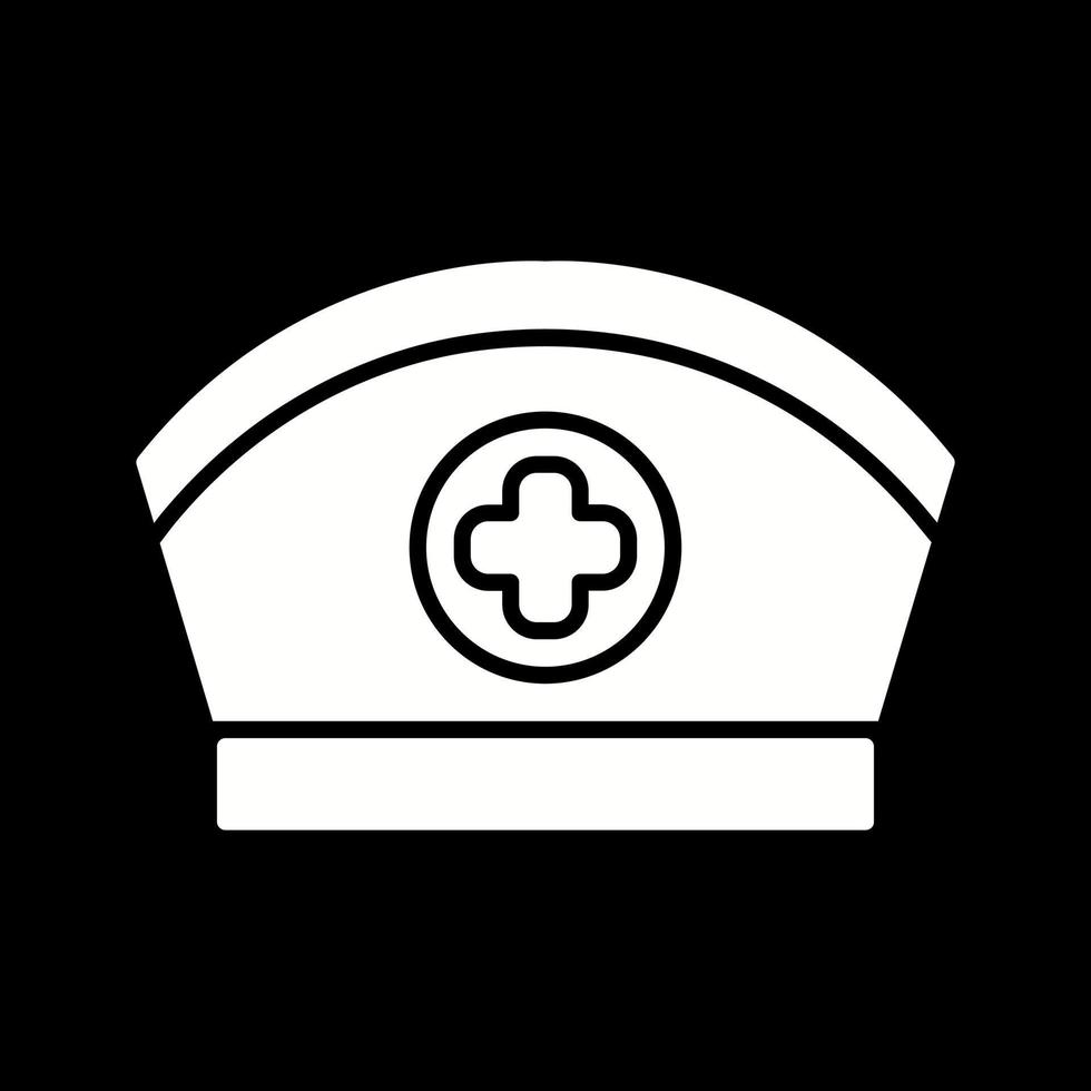 ícone de vetor de boné de enfermeira