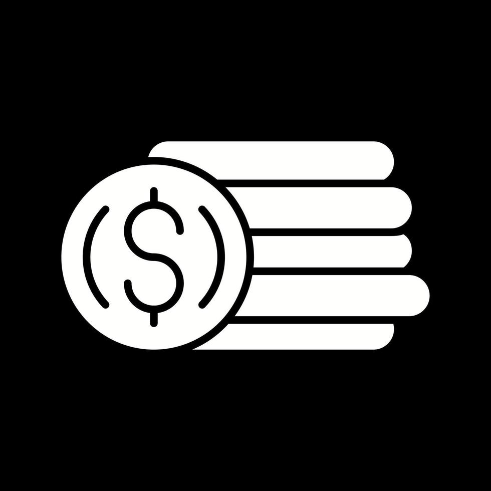 ícone de vetor de moedas