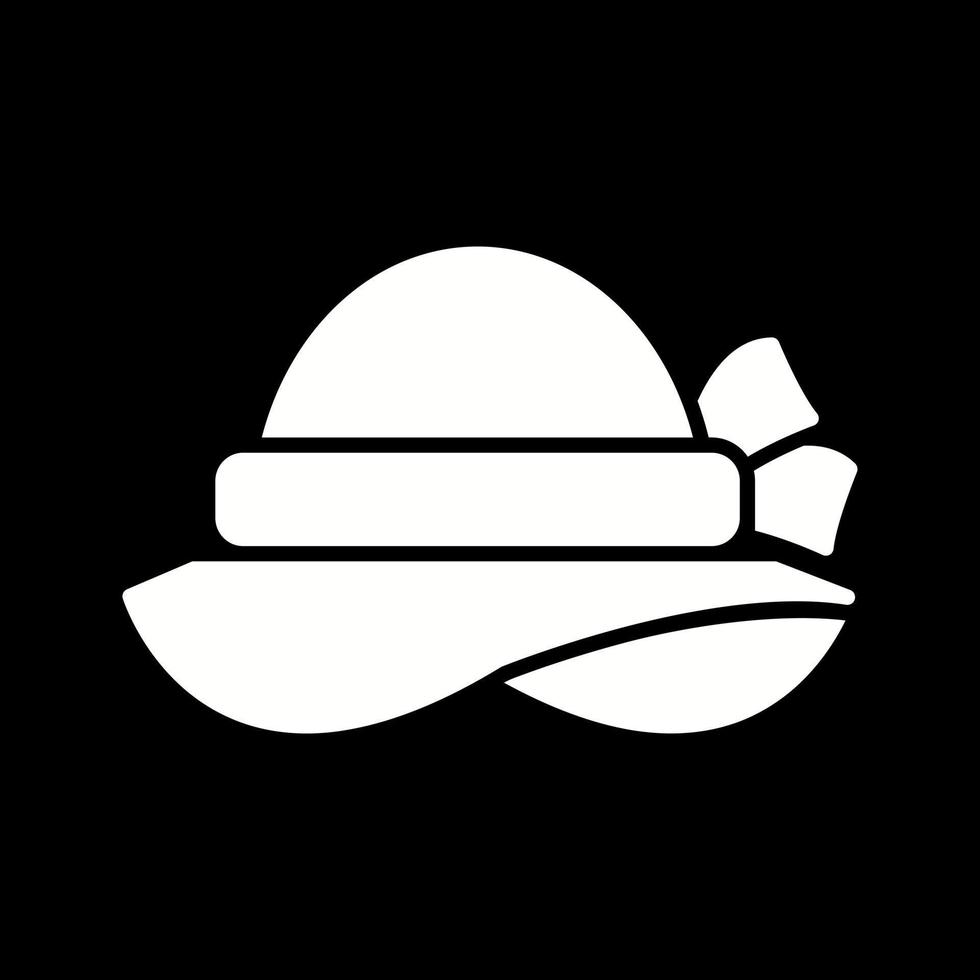 ícone de vetor de chapéu de pamela