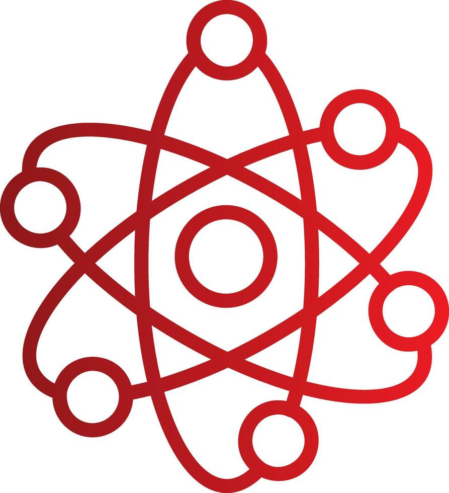 ícone de vetor de átomos