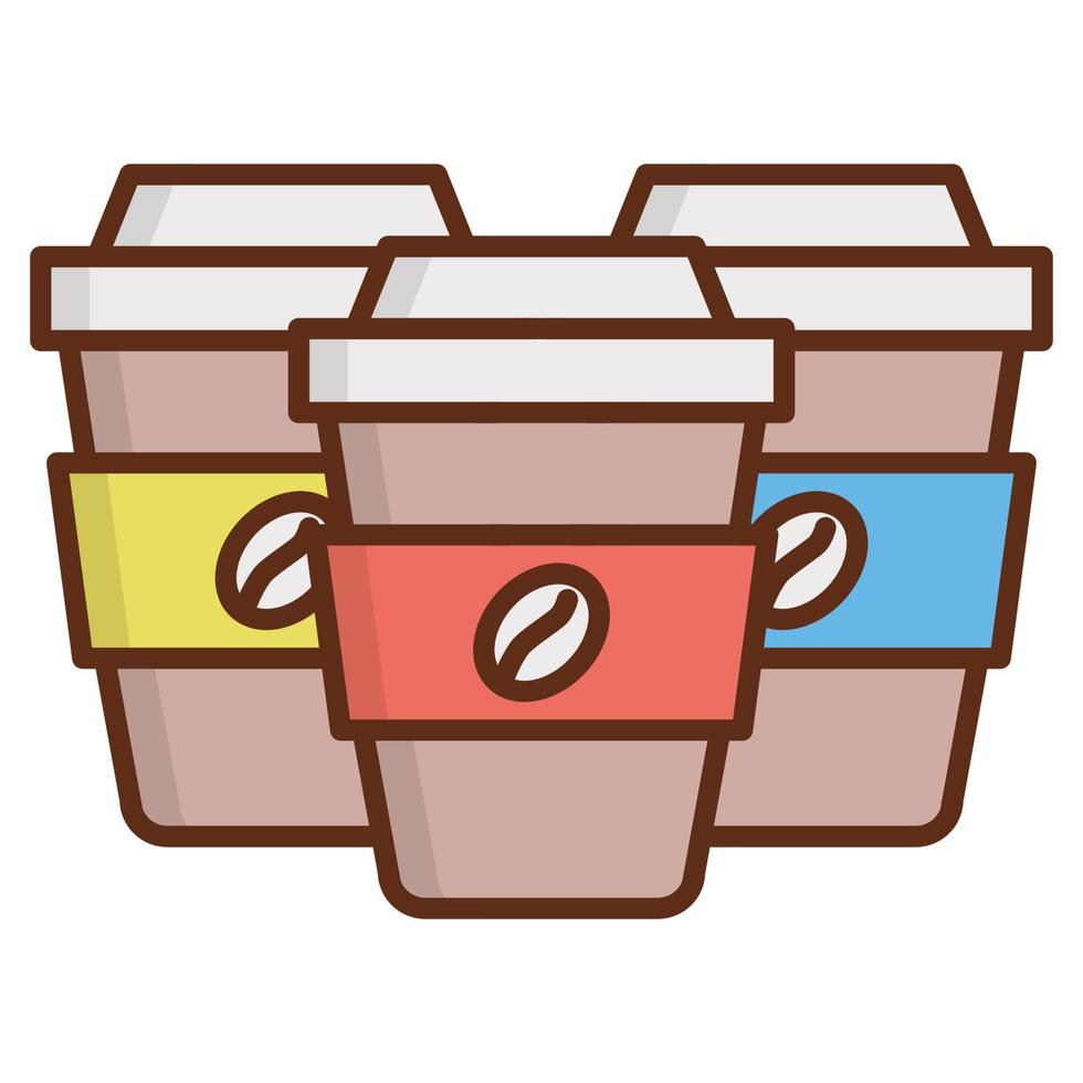 ícone de xícara de café, adequado para uma ampla gama de projetos criativos digitais. vetor