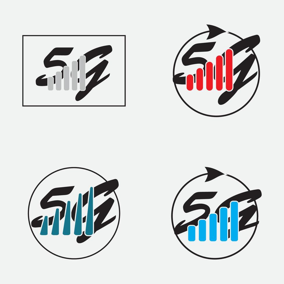 ilustrações vetoriais do logotipo cinco g vetor