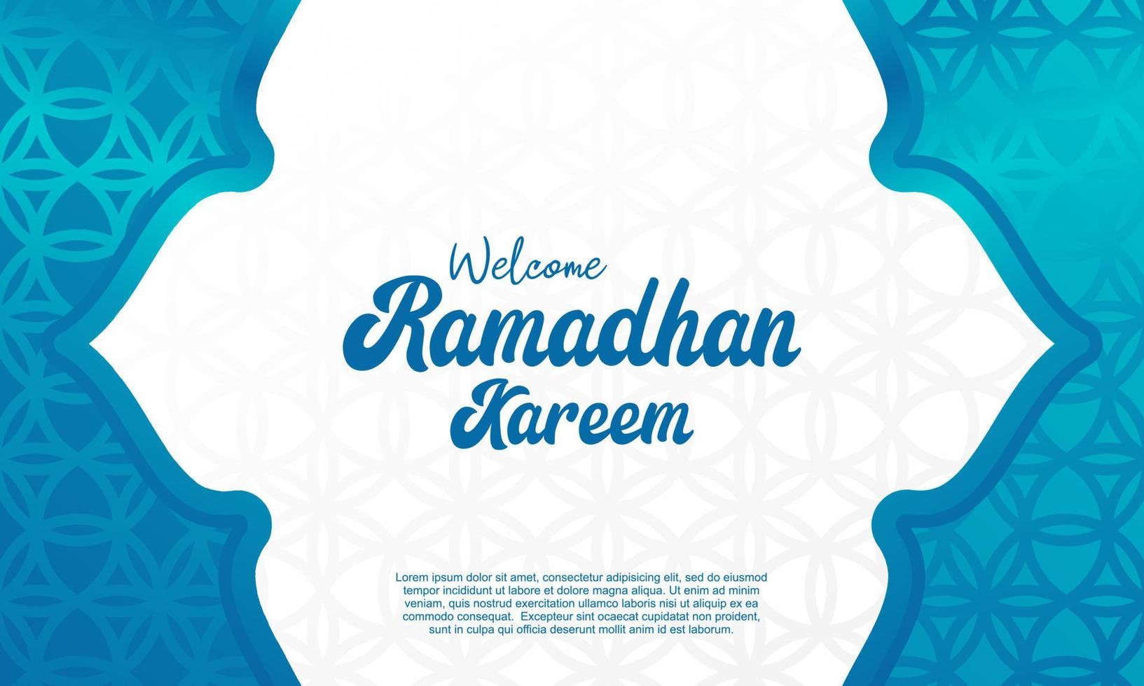 modelo de design de plano de fundo ramadan kareem, plano de fundo de mídia social, pôster, banner, panfleto etc. vetor
