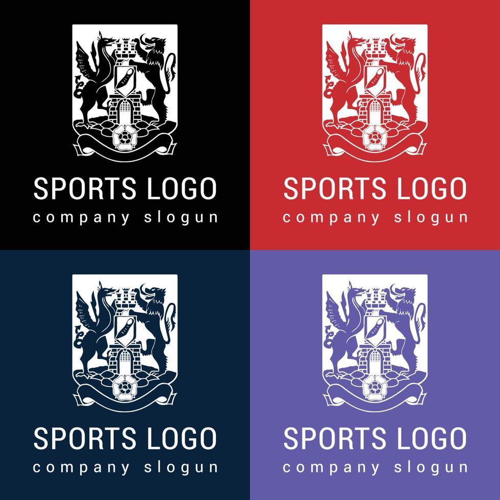 Eu criarei futebol personalizado, futebol, esportes, logotipo de basquete. vetor