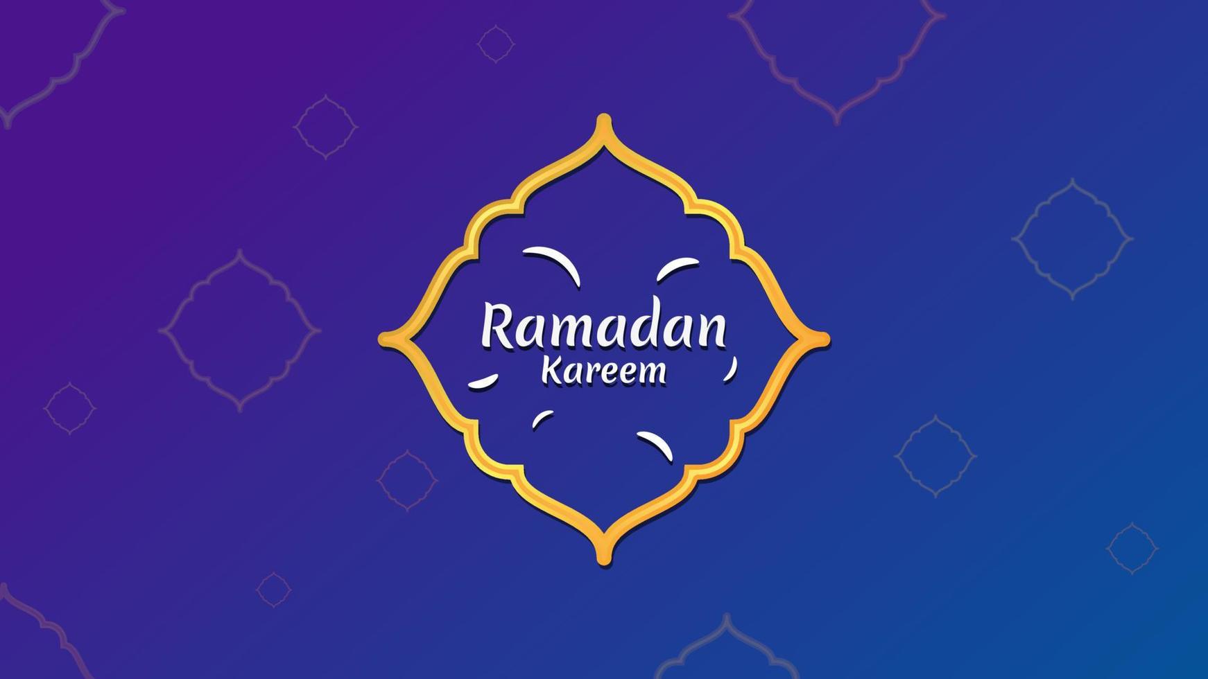 fundo do Ramadã Kareem. adequado para cartões comemorativos, pôsteres, páginas de destino ou outras necessidades com tema islâmico. vetor