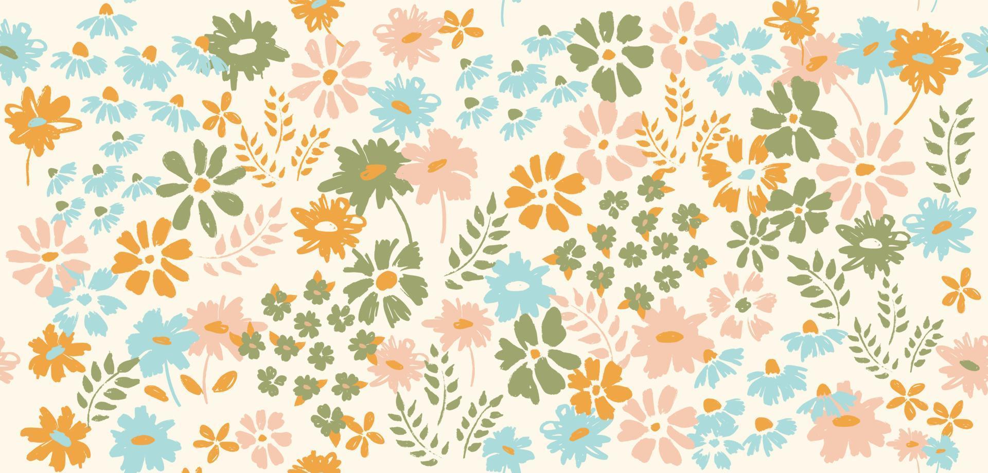 fundo floral para têxteis, maiô, papel de parede, capas de padrão, superfície, embrulho. vetor