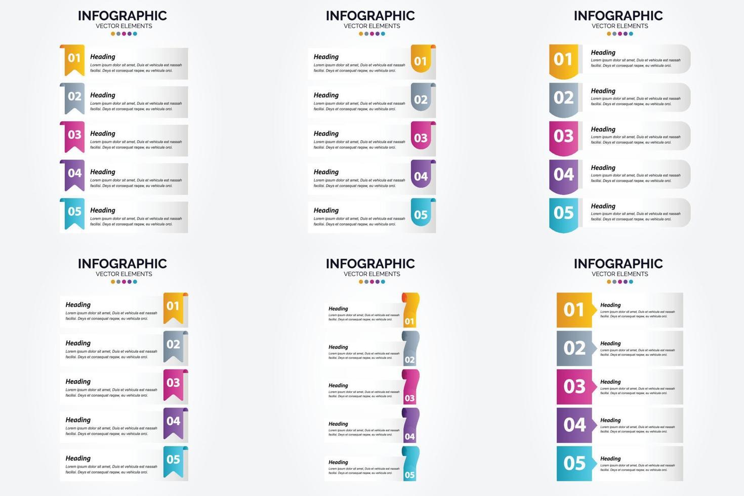 este conjunto de infográficos vetoriais é ótimo para anunciar sua empresa em brochuras. panfletos. e revistas. vetor