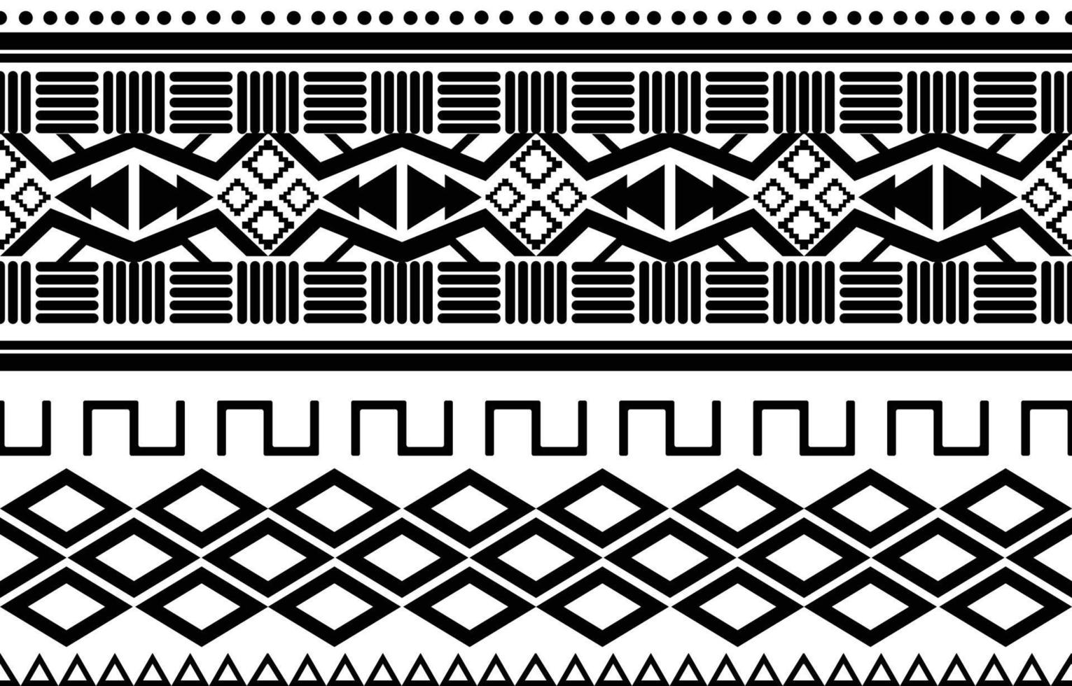 padrão geométrico étnico abstrato preto e branco tribal africano. design para ilustração de fundo ou wallpaper.vector para imprimir padrões de tecido, tapetes, camisas, fantasias, turbante, chapéus, cortinas. vetor