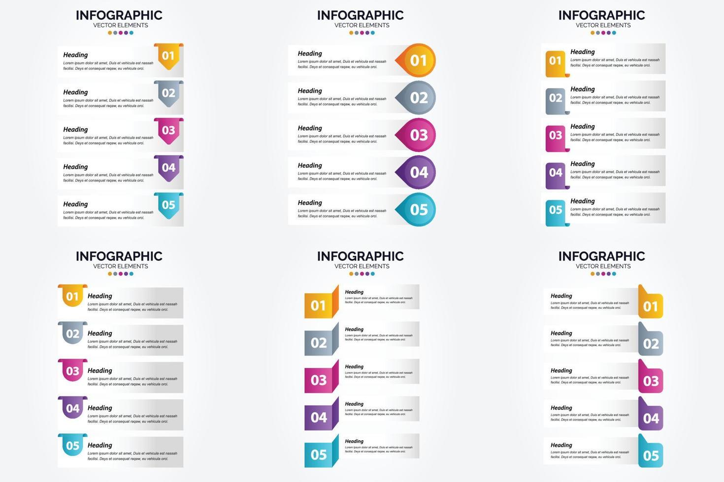 este conjunto de infográficos vetoriais é perfeito para anunciar em um folheto. folheto. ou revista. vetor