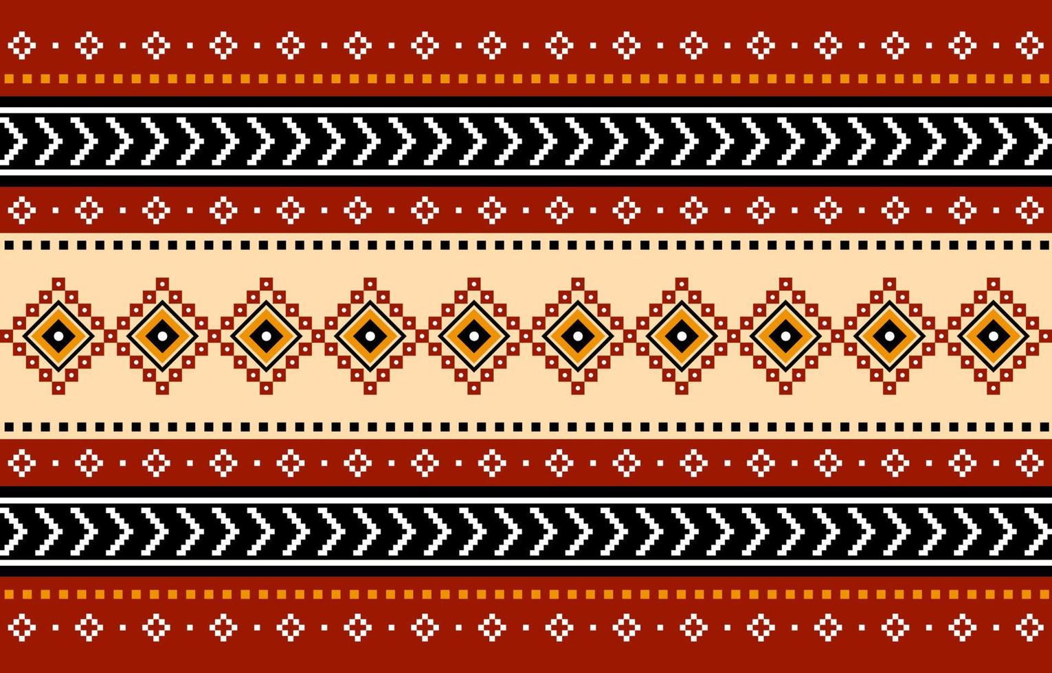 design tradicional geométrico étnico oriental sem costura padrão para fundo, tapete, papel de parede, roupas, embrulho, batik, tecido, vetor, ilustração, estilo bordado. vetor