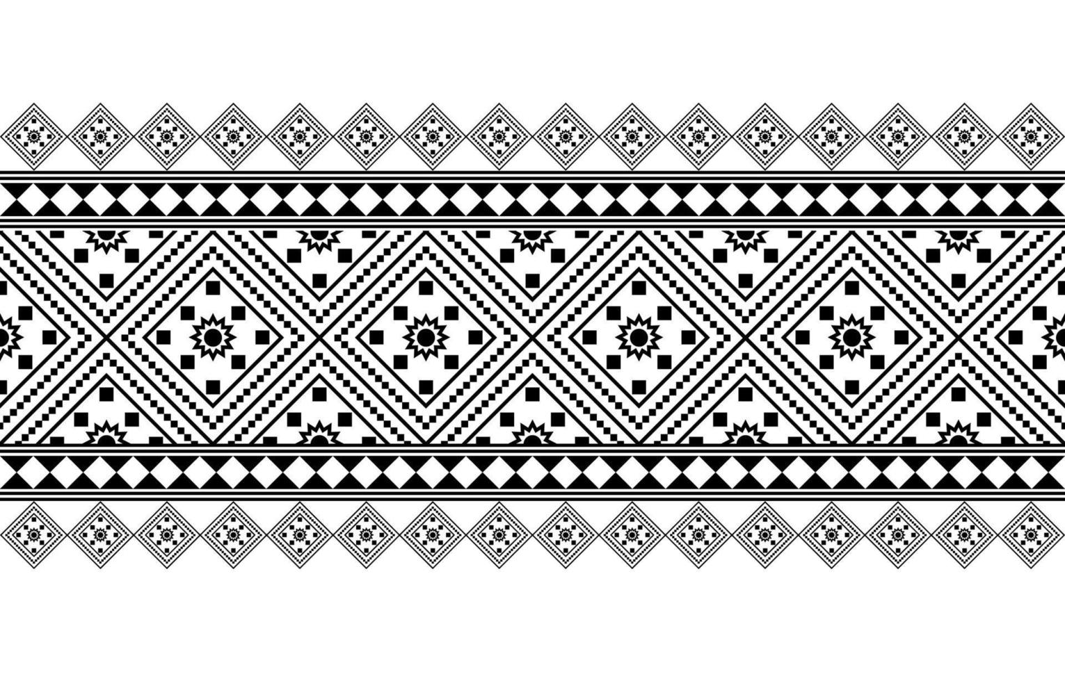 design tradicional geométrico étnico oriental sem costura padrão para fundo, tapete, papel de parede, roupas, embrulho, batik, tecido, vetor, ilustração, estilo bordado. vetor