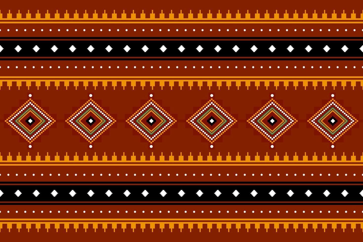 design tradicional geométrico étnico oriental sem costura padrão para fundo, tapete, papel de parede, roupas, embrulho, batik, tecido, vetor, ilustração, estilo bordado. vetor