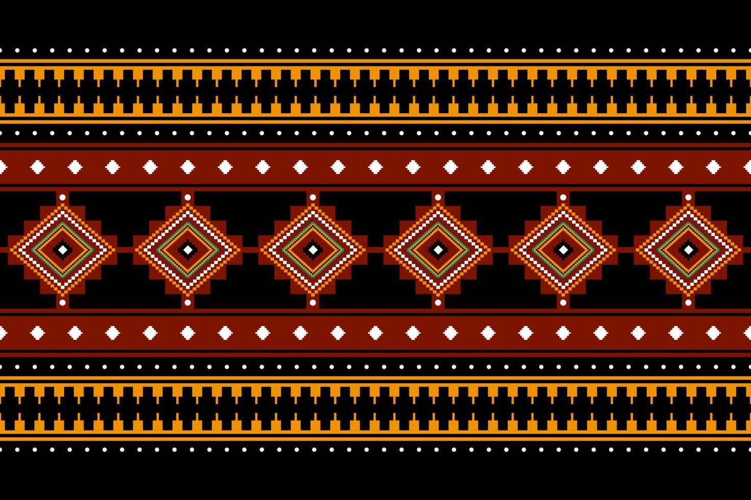 design tradicional geométrico étnico oriental sem costura padrão para fundo, tapete, papel de parede, roupas, embrulho, batik, tecido, vetor, ilustração, estilo bordado. vetor