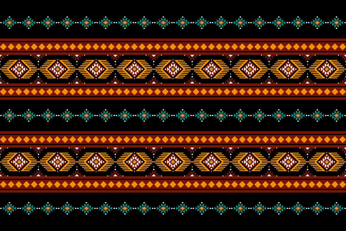 design tradicional geométrico étnico oriental sem costura padrão para fundo, tapete, papel de parede, roupas, embrulho, batik, tecido, vetor, ilustração, estilo bordado. vetor