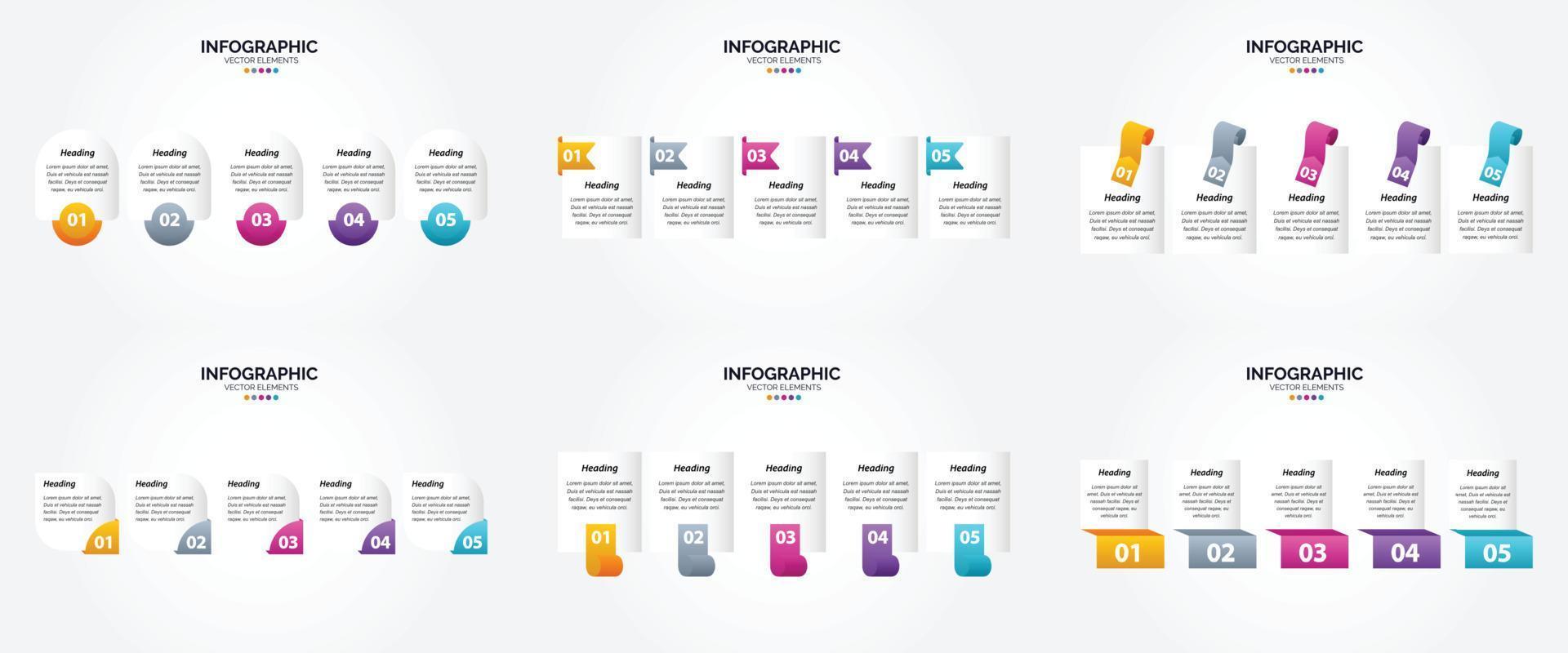 esses infográficos de ilustração vetorial são ideais para publicidade em um folheto. folheto. ou revista. vetor