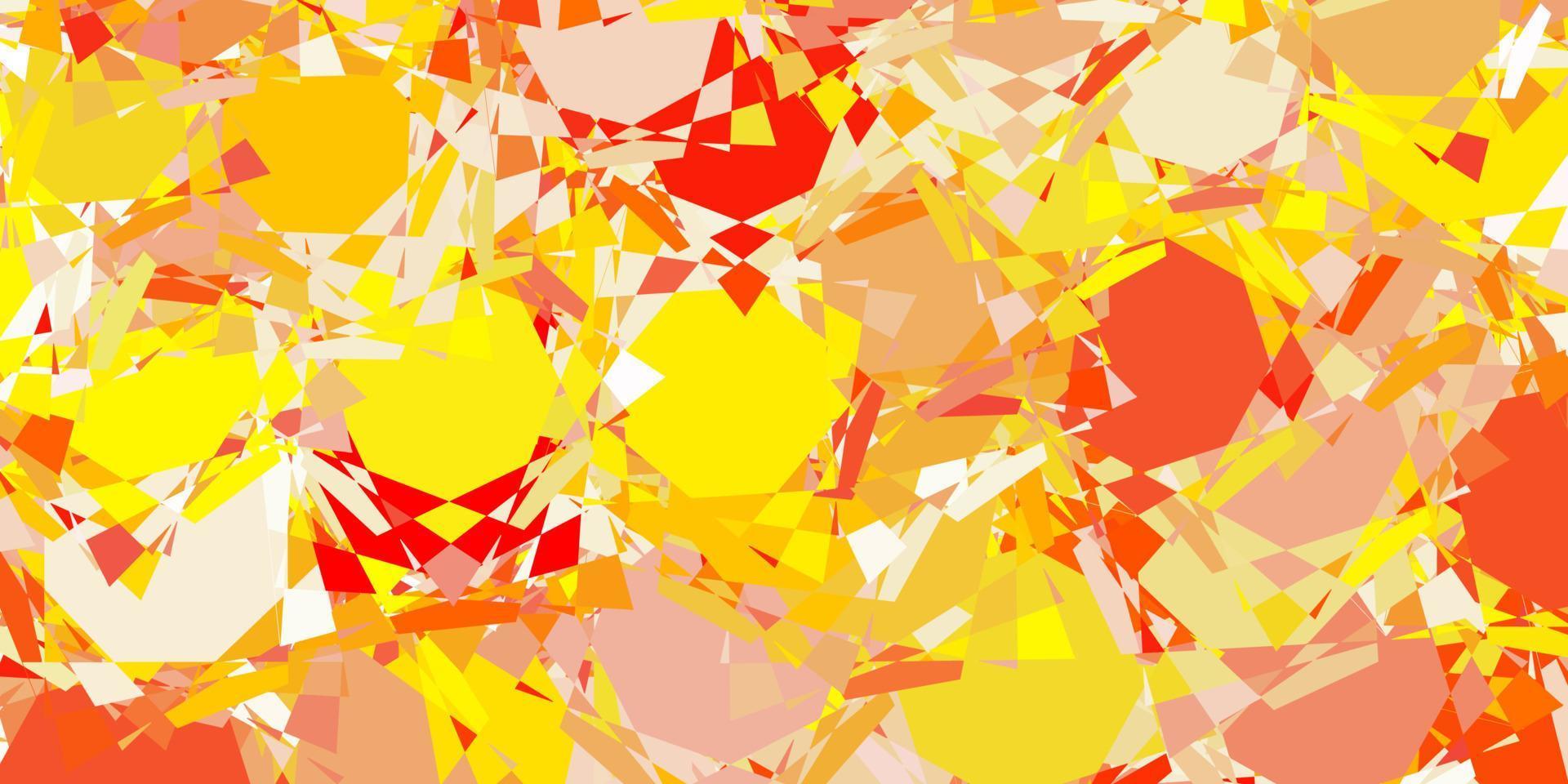 de fundo vector laranja claro com formas poligonais.