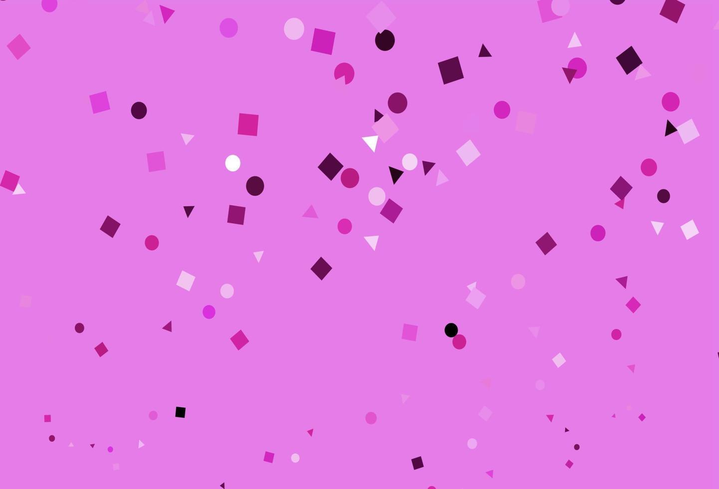 padrão de vetor rosa claro em estilo poligonal com círculos.