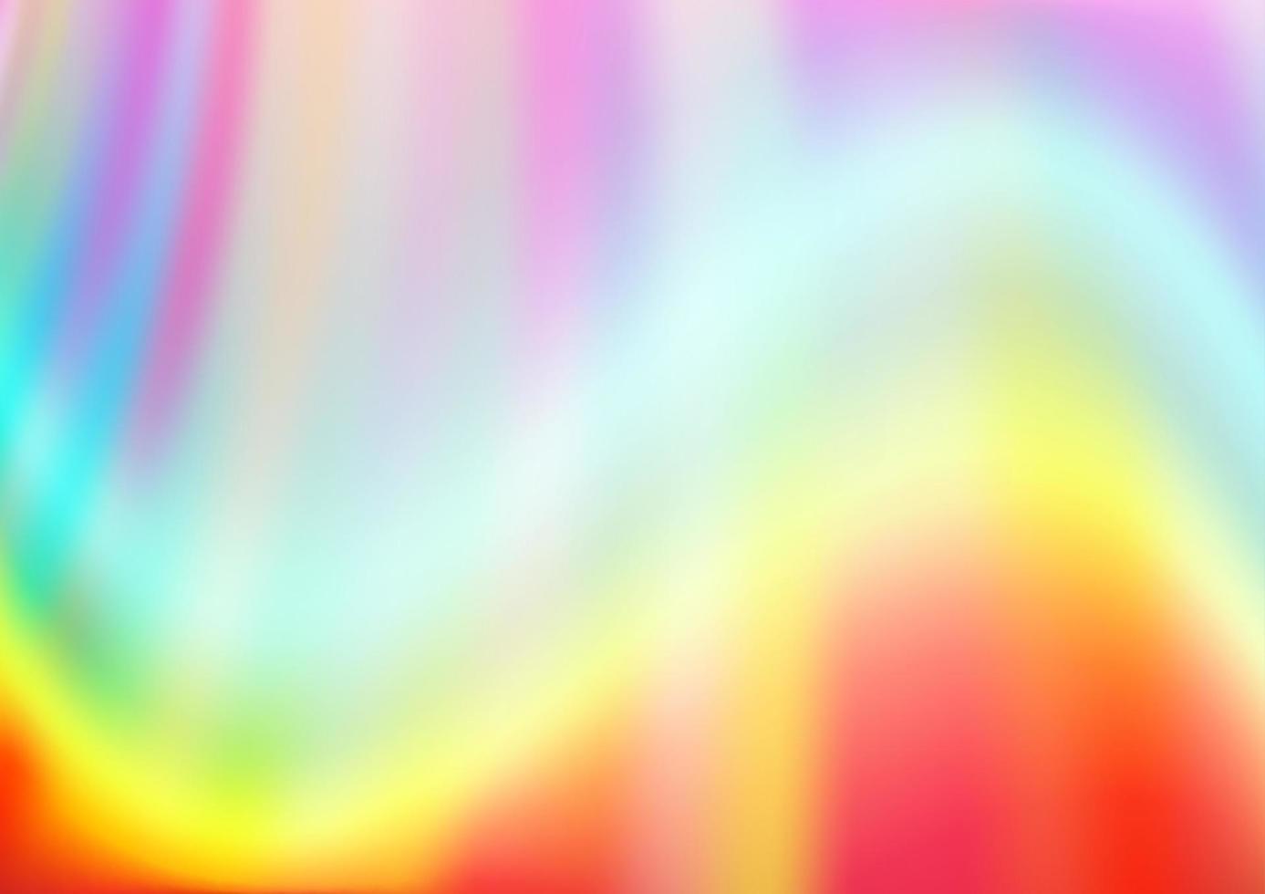 luz multicolorida, modelo de vetor de arco-íris com linhas dobradas.