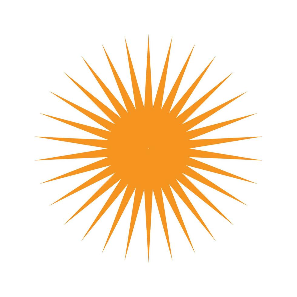 vetor de logotipo do sol