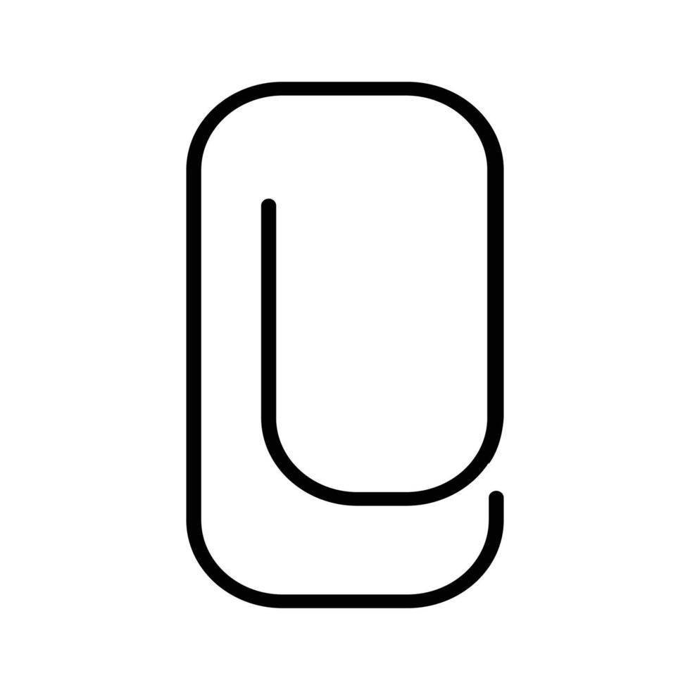 logotipo do clipe de papel vetor