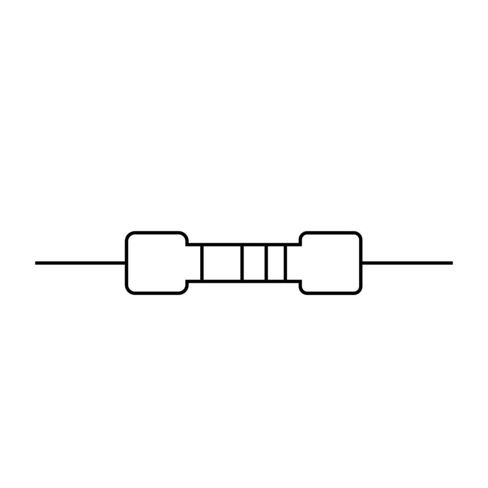 vetor de logotipo do resistor