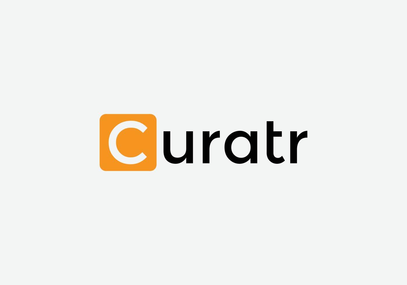 design de logotipo de letras iniciais modernas de letra c abstrata vetor