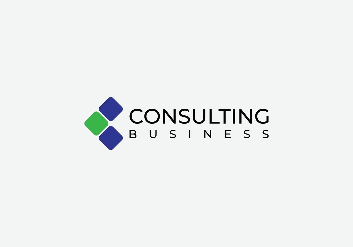 design de logotipo de negócios de consultoria abstrata vetor
