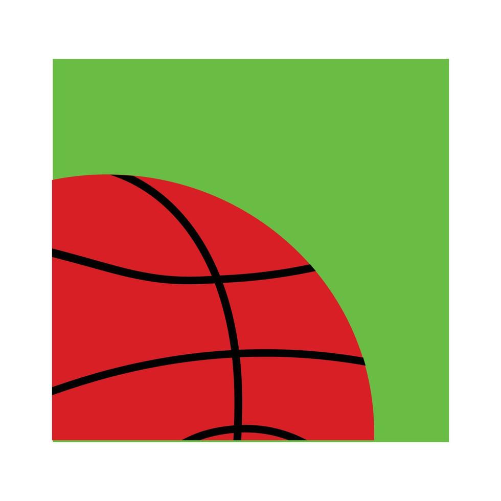 logotipo da bola de basquete vetor