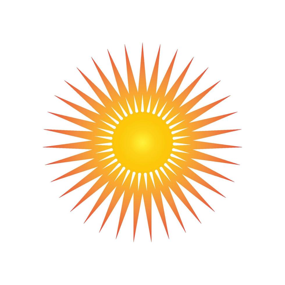 ilustração do logotipo do conceito de sol criativo vetor