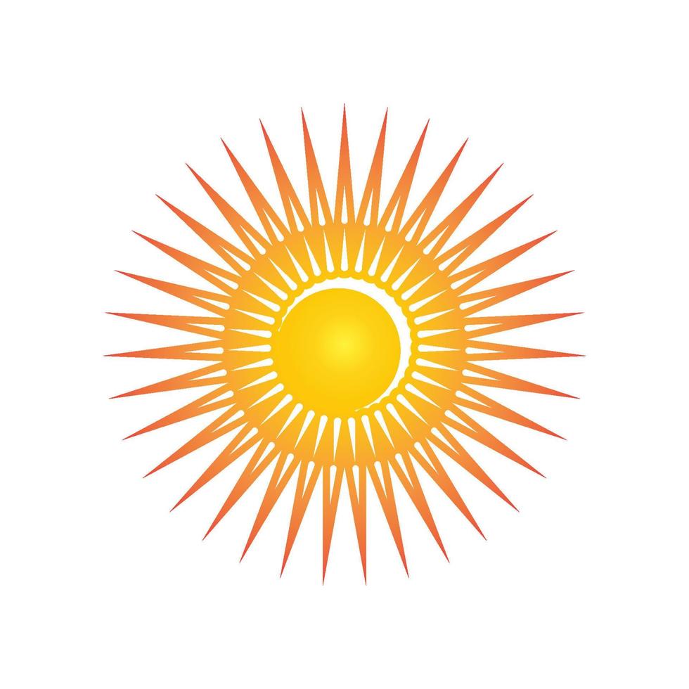 ilustração do logotipo do conceito de sol criativo vetor