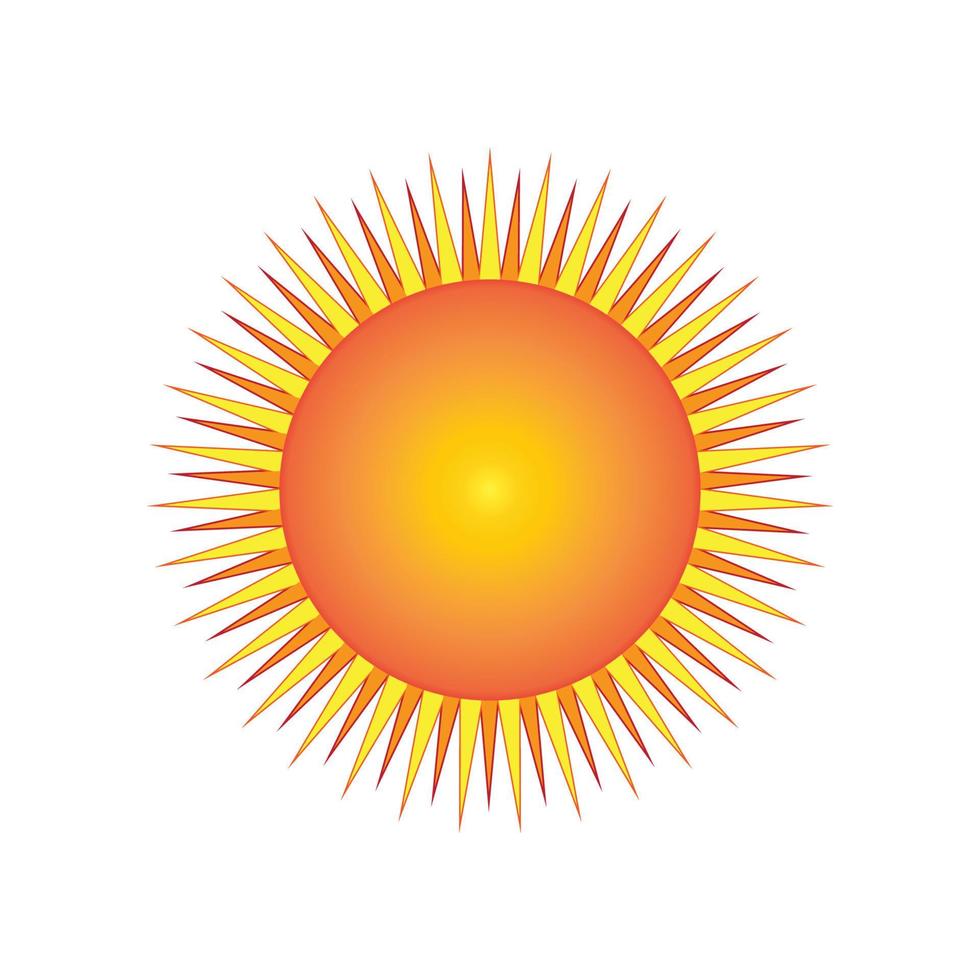 ilustração do logotipo do conceito de sol criativo vetor