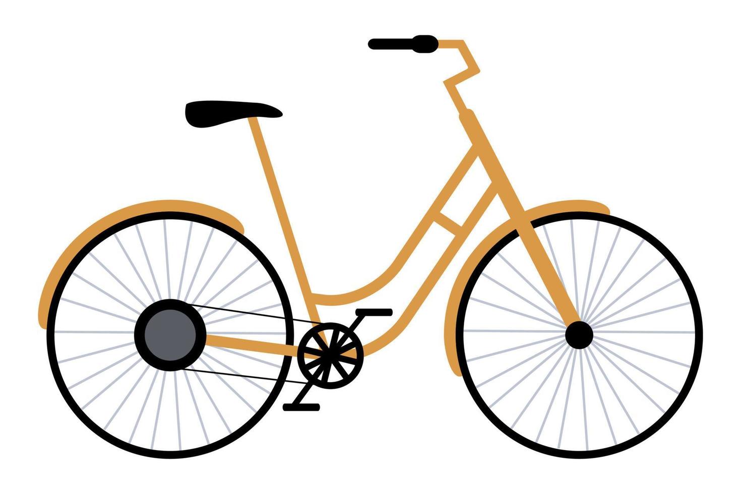 uma bicicleta. vetor de ícone de bicicleta. o conceito de ciclismo. estilo plano moderno para design gráfico, logotipo, site, mídia social, interface do usuário, aplicativo móvel.