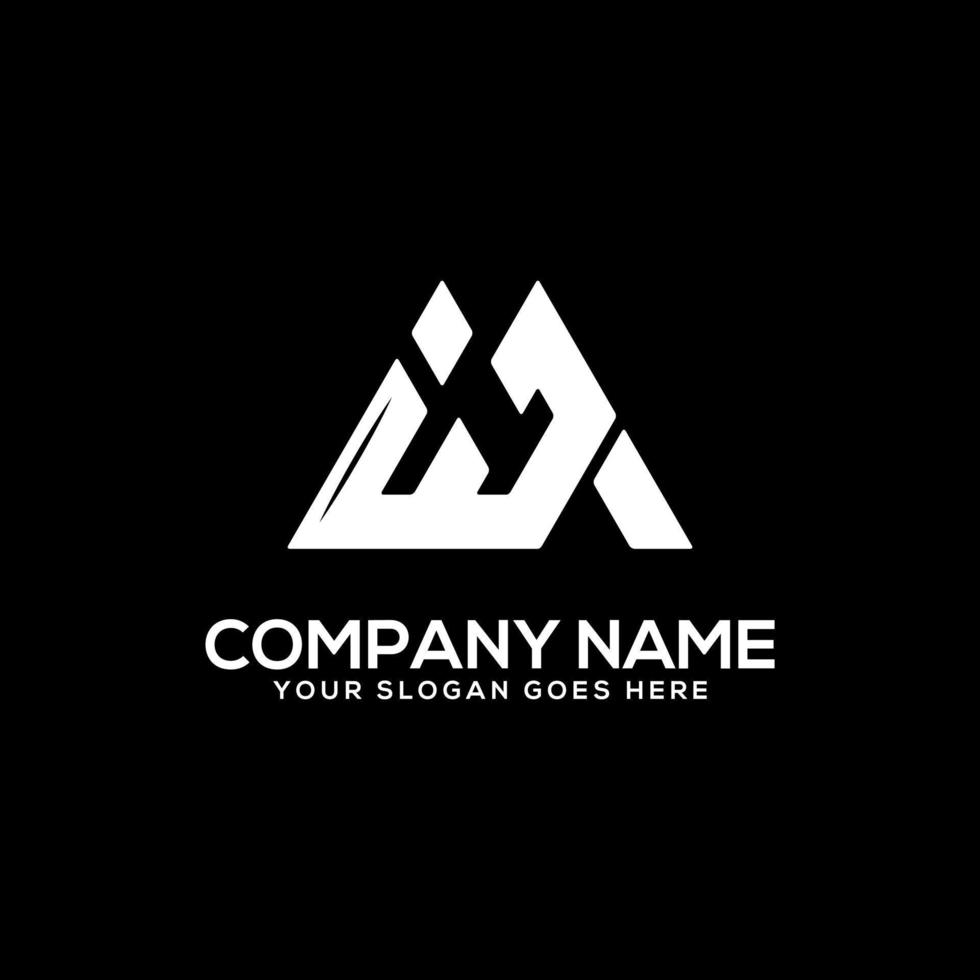 inspiração inicial do logotipo ij, vetor do logotipo i e j, pode usar esporte, finanças, modelo de logotipo da empresa