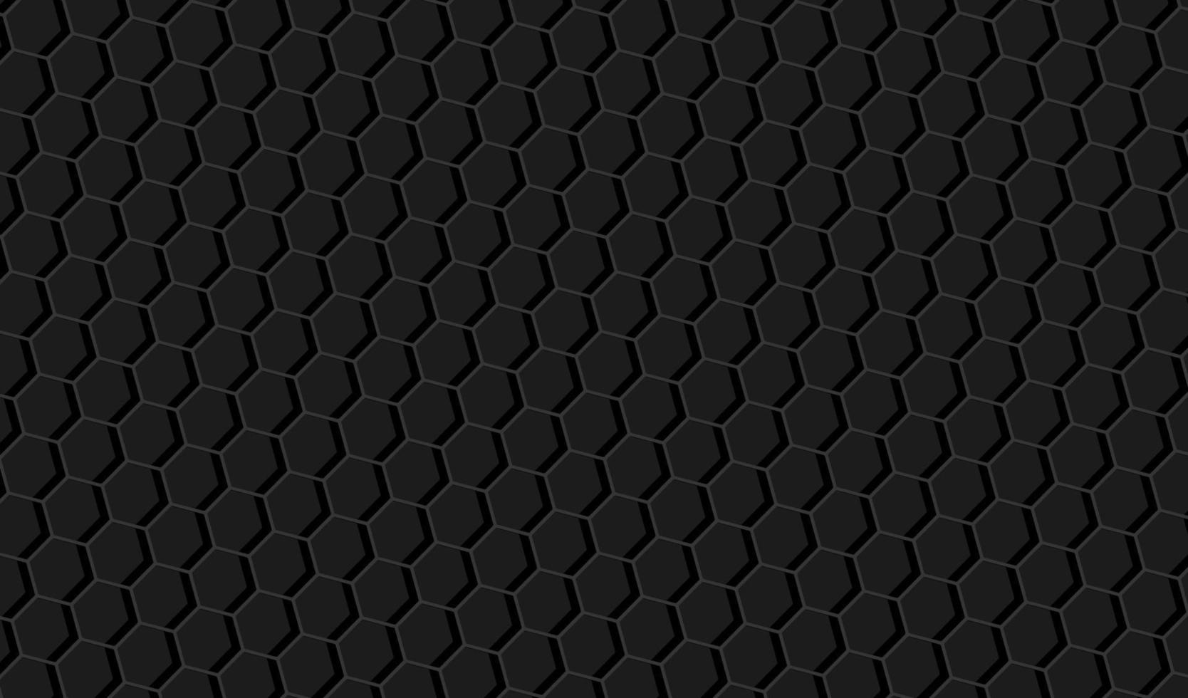 papel de parede simples de padrão de forma hexagonal de carbono vetor