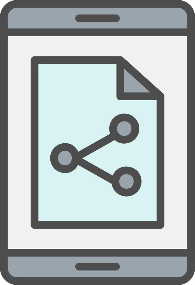 ícone de vetor de compartilhamento de arquivo