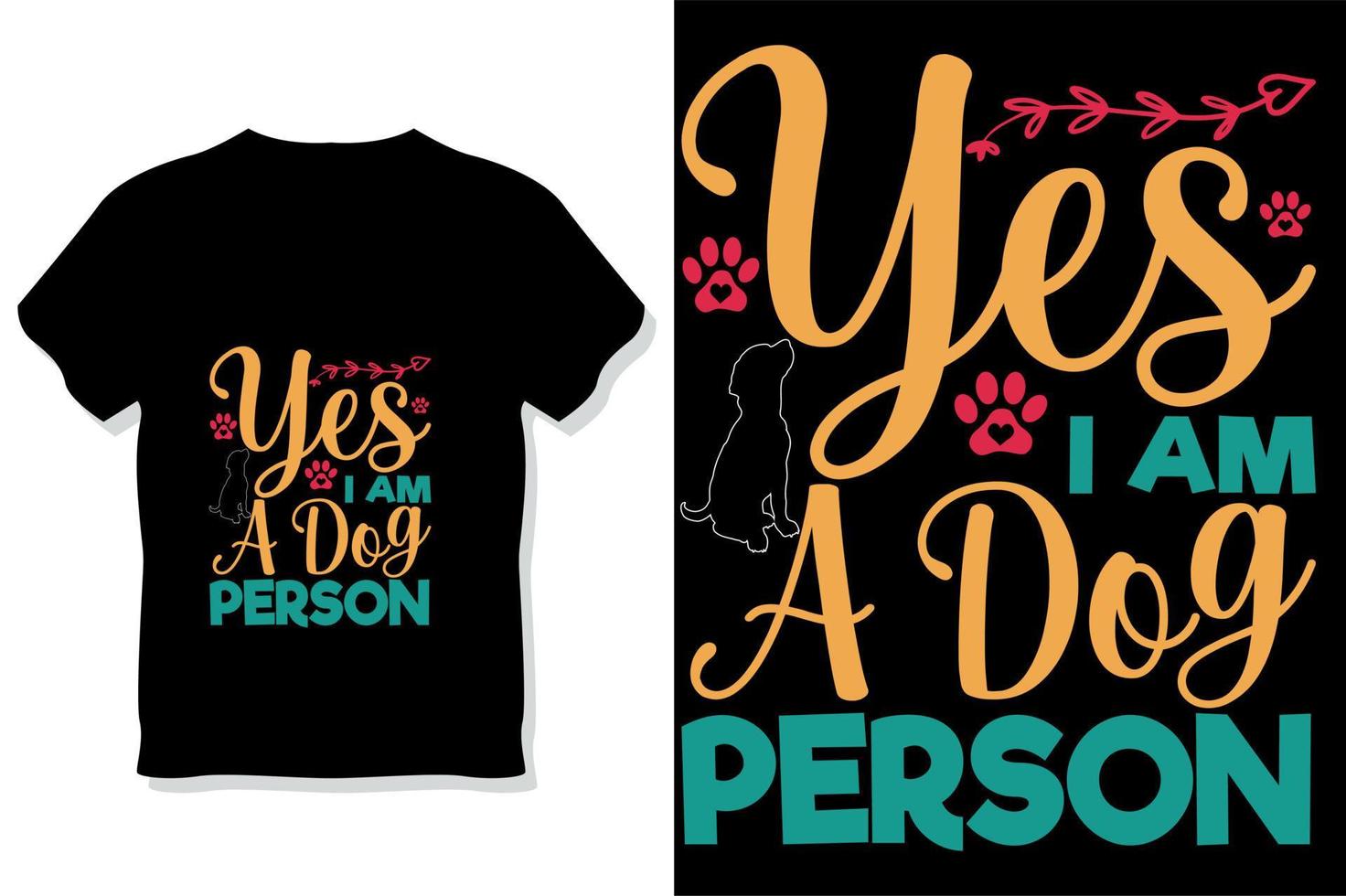 design de camiseta de tipografia de citações de cachorro vetor