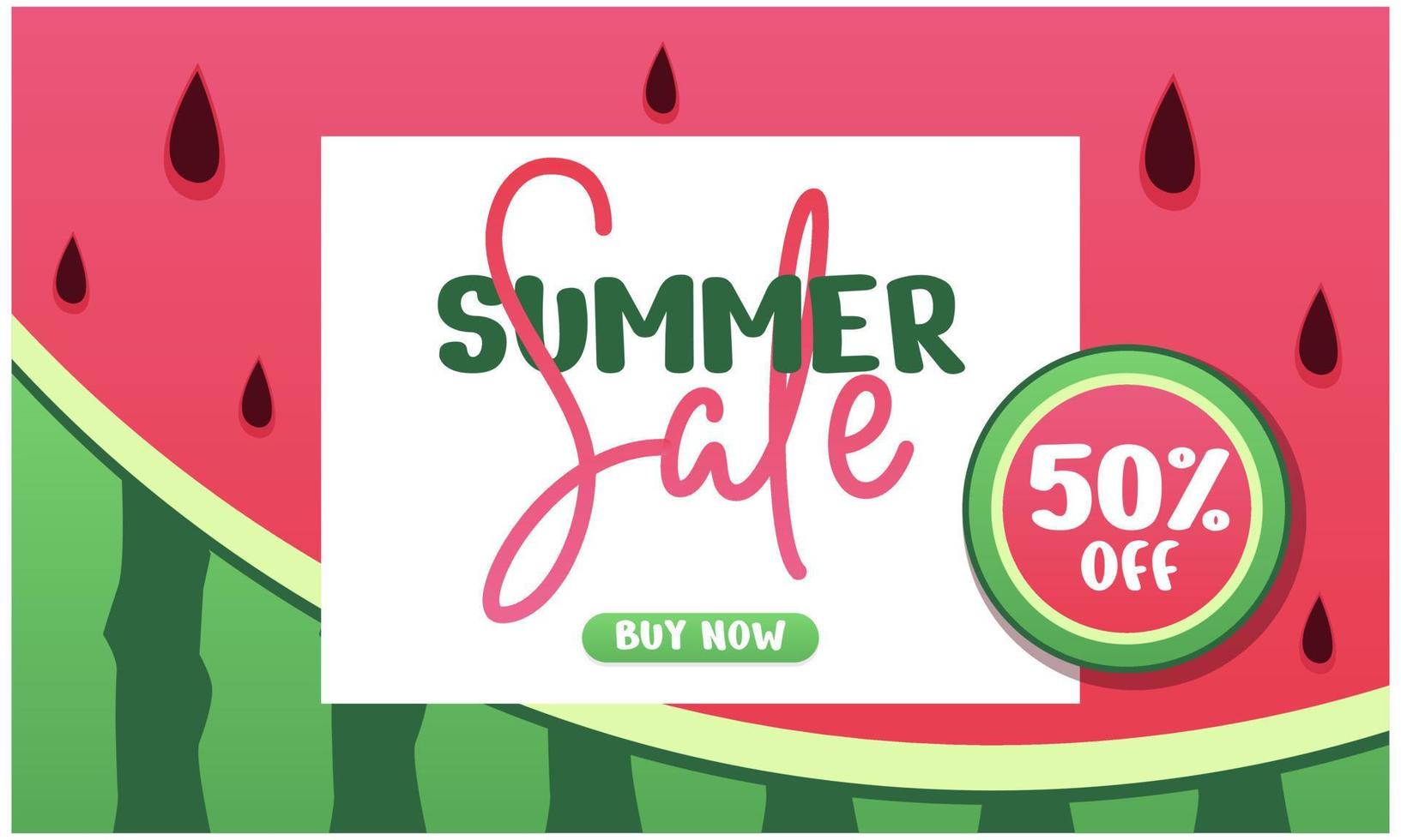 conjunto de banners de venda de verão com melancia. fundo de melancia. ilustração vetorial vetor