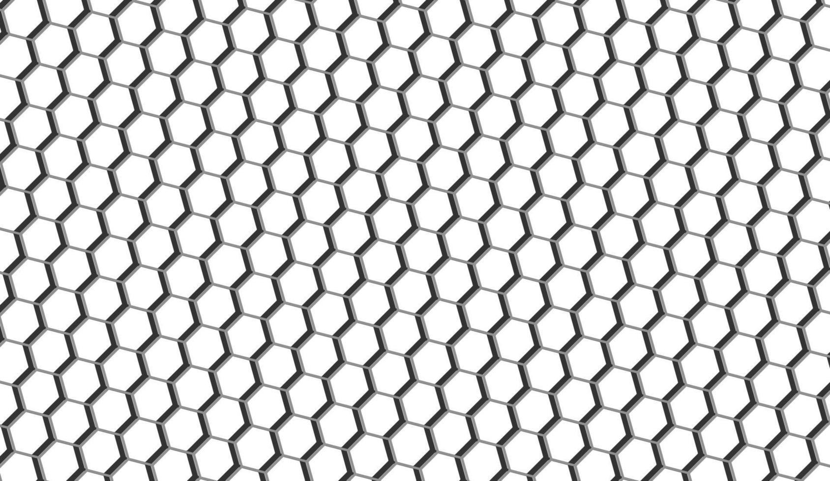 papel de parede simples de padrão de forma hexagonal de carbono vetor