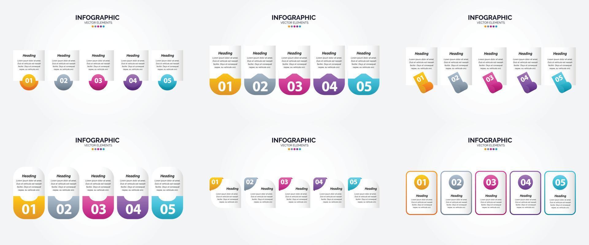 esses infográficos vetoriais são ideais para publicidade em um folheto. folheto. ou revista. vetor