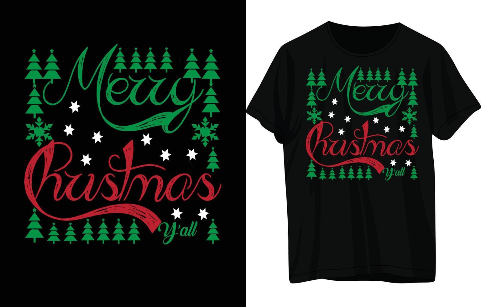 design de camiseta de natal vetor