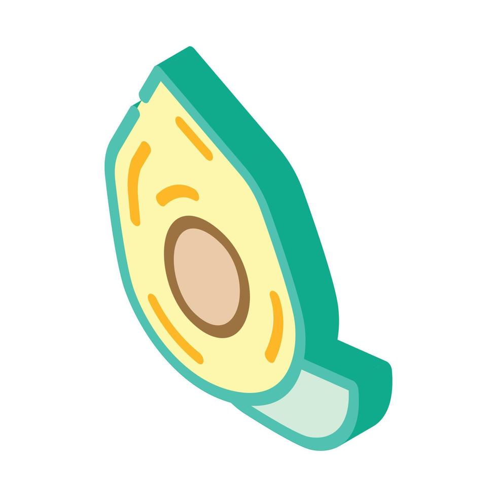 ilustração em vetor ícone isométrico de comida de vitamina lúcuma