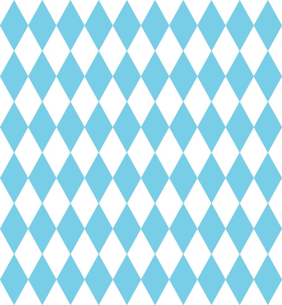 padrão bávaro para oktoberfest. textura de losango azul alemão. ilustração vetorial vetor